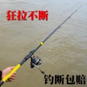 【超硬遠投竿】海釣竿全套 釣魚竿套裝 甩竿拋竿 碳素深海竿 中通竿 打虎竿 沈底竿 沙梭竿 遠投竿 18尺 對竿 白帶黑