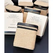 【台灣出貨】 100%實拍 CHANEL 香奈兒 限定 LES BEIGES 夏日藤編 手提 化妝包 收納包