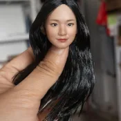 有貨SUPER DUCK 1/6兵人 AI美女頭雕模型SDH047 適配小麥色女素體