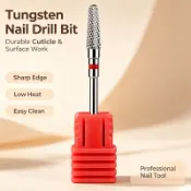 專業碳化鎢旋轉美甲鑽頭,標準 3/32 吋柄徑適用於大多數電動美甲鑽機,適用於凝膠拋光修整、凝膠卸除,家用與沙龍適用