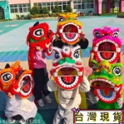 熱賣推薦🏆可開發票塑料兒童舞獅子道具套裝 舞獅頭鼓2-14嵗幼兒園錶演小獅頭玩具6寸 獅子頭 舞龍舞獅 醒獅 演出