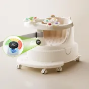 (店+)【歐德沐】滑步車/洗澡凳/溜溜車/餐椅四合一寶寶椅子 兒童餐椅 寶寶餐椅 學坐椅 沐浴凳 寶寶洗澡凳 溜溜車 智能感溫