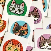 防水貼紙 - LOVE CATS -