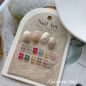 Rainbow Nail 美甲多巴胺冰透小領結 冰透蝴蝶結 美甲蝴蝶結