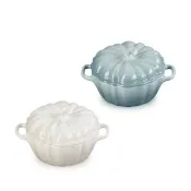 【Le Creuset】瓷器萬聖節南瓜烤盅350ml(海洋之花/蛋白霜 2色可選)