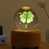 （可開發票）【可開發票】水晶球藍牙音樂盒八音盒木質旋轉音箱男女生生日定製創意禮物擺件（滿額免運