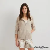 【Eddie Bauer】女性 棉質親膚連帽外套-米色 21690143