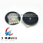 [含稅]B503 50K 雙聯齒輪電位器 撥盤電位器 16*2MM  5腳  (3個一拍)