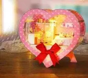 大旺小舖:DIY小屋花開淺夏 袖珍屋娃娃屋材料包 生日結婚母親節情人節聖誕交換禮物 實體店面 面交免運