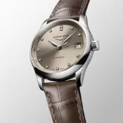 LONGINES 浪琴 Master 巨擘系列鑽石機械女錶 周年慶獻禮 送禮推薦-34mm L2.357.4.07.2