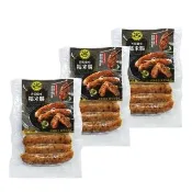【黑橋牌】香腸臘味糯米腸500gx3件組(台灣豬肉/黑橋牌香腸及臘腸丁/台灣糯米/春節年菜)
