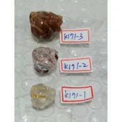 天然原礦-各式迷你小龍龜通孔配件/墜飾-171【有：鈦金水晶、超淨體水晶帶紅銅髮共生紅幽靈】