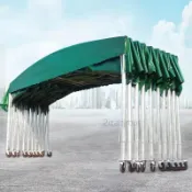 限時優惠🛒移动式推拉雨棚 遮雨活动伞 可移动棚伸缩防违建帐篷 户外遮阳蓬车棚活動伸縮式雨篷 停車遮陽蓬 車棚 移動車棚
