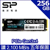 SP廣穎 P34A60 256GB NVMe Gen3x4 PCIe SSD 固態硬碟