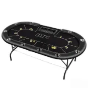 🔥廠家直銷🔥免運 德州撲克比賽桌 籌碼棋牌室專用摺疊桌面 可尺寸桌布德州桌子