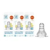 【US BABY 優生】真母感奶嘴一般口徑2+1入-藍鸚鵡；8盒組(奶嘴 真母感奶嘴 嬰兒奶嘴)