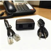 電話錄音轉接盒  3.5mm  6P4C (一般話機用 )