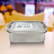 寶馬牌 304不鏽鋼防漏便當盒-1200ml-18cm-1入