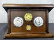 【千禧年紀念幣】2000庚辰龍年金銀紀念套幣 金幣1oz 銀幣1oz 生肖紀念幣 紀念套幣