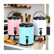 (店+)6L8L10L12L不鏽鋼冰桶 保溫壺 保溫桶 保冰桶 奶茶桶 不鏽鋼保溫桶 飲料桶 茶桶 茶飲店保溫桶 冰桶大容量