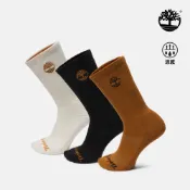 Timberland 中性多配色中筒襪三入組|A6AY5231