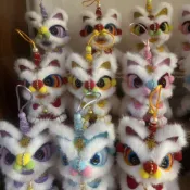 熱賣中⚡ 【成品發貨】夜市舞獅玩具禮物手工醒獅,國風醒獅中式擺件