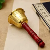 協貿國際日用品生活2館 佛道教用品純銅木柄手搖鈴鐺佛鈴法鈴寺廟佛堂念佛唱誦經功課法器