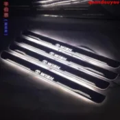 優**標 wish 車配件 豐田WISH小霸王迎賓踏板流光動態LED燈門檻條改裝10/20系 豐田系 全車系列迎賓踏板