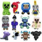 全系列 我的世界毛絨玩具 麥塊 Minecraft 公仔 創世神娃娃 苦力怕蜜蜂蠑螈玩偶布娃娃 睡覺抱枕創意兒童新年禮物