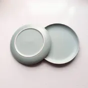 Grandms’s House |淡綠八寸盤 牛排盤 平盤 早午餐盤 歐姆蛋 質感盤子 21cm 碗容奶奶家 器皿專賣