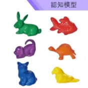 USL 遊思樂 台製教具-大寵物模型(中空,6形6色,48pcs) F1016A01