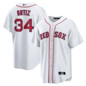 桃園美職聯波士頓紅襪Boston Red Sox34號城市刺繡球衣棒球運動服 MRKY