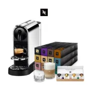 【Nespresso】膠囊咖啡機CitiZ Platinum & 品味經典120顆/贈品牌禮