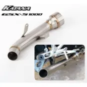 摩托車 Katana GSX S1000去回壓鼓中段 排氣管改裝中管 接原廠尾段