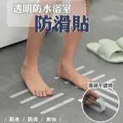 【生活市集】透明防水浴室防滑貼 防滑條 防滑貼條 EVA材質 自帶防水壓克力膠
