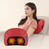 【MRF 健身大師】月彎彎16顆溫熱頭舒眠按摩枕