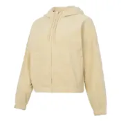 NIKE 外套 女 運動連帽外套 搖粒絨 AS W NK ONE TF FZ HD POLAR GCE 米白 HQ4878-783
