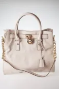 Michael Kors Hamilton Saffiano Leather Large Tote 白色
