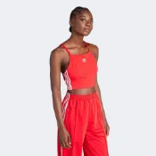 adidas 愛迪達 ADIDAS 背心 3 S CROP TOP 紅色 三葉草 細肩帶 短版背心 女 IN8379