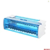 接線端子接線盒 2 級單相接線盒 215 端子配電盒 Din Rail 接線盒帶透明蓋配電保護盒