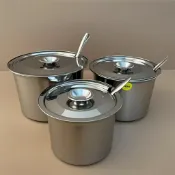 【臺灣出貨】不鏽鋼加厚調料盒辣椒油調料罐商用廚房家用鹽罐帶蓋調味料豬油罐QWE