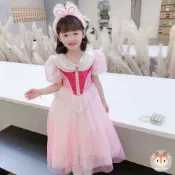Kori Deer 可莉鹿 女童萬聖節變裝派對造型服裝公主服-多款-短袖-睡美人淡粉