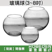 (店+)玻璃球 3~8吋 玻璃圓球 生態缸 生態瓶 魚缸 多肉植物 水耕 魚菜共生 微景觀【HOMEDEN霍登園藝】