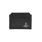 【Vivienne Westwood】Vivienne Westwood 6卡式名片卡夾(黑)