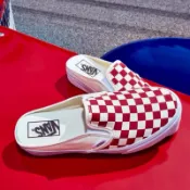 【LittleSeoul】韓國代購 Vans Slip on Mule 紅白 穆勒 棋盤格 懶人鞋 拖鞋 男女鞋