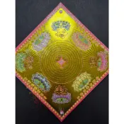【錦桂】燙金紙  九紫蓮花 壽生 金 (單面燙金、無摺痕) / 拜拜用品 / 蓮花紙
