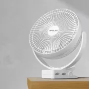 (店+)【BSMI認證】OPOLAR 充電風扇 8吋夾扇 大電量超靜音 夾式台式掛式充電電扇 嬰兒推車風扇 釣魚 車宿 露營風扇