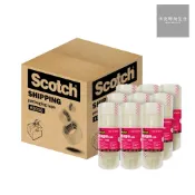3M Scotch大管芯OPP透明封箱膠帶/48mmx36M/6捲x9束/箱/3010-6T