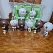 全家 耍  LINE 大頭筆  饅頭人 熊大 兔兔 公仔