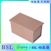 BSL-450克碳鋼波紋不粘帶蓋麪包模具吐司盒 家用烤箱烘焙工具吐司模具
